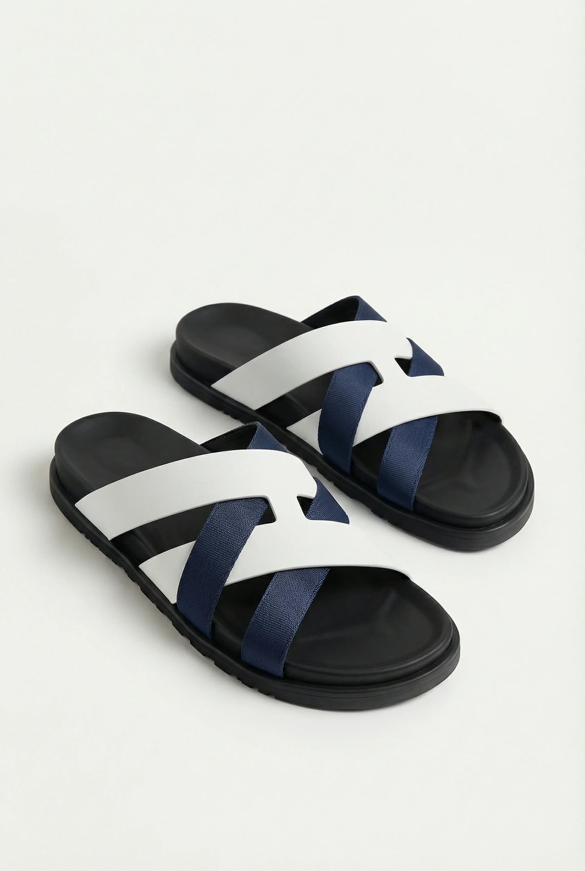 Alviro Sandale Nr. 1 Weiß/Navy