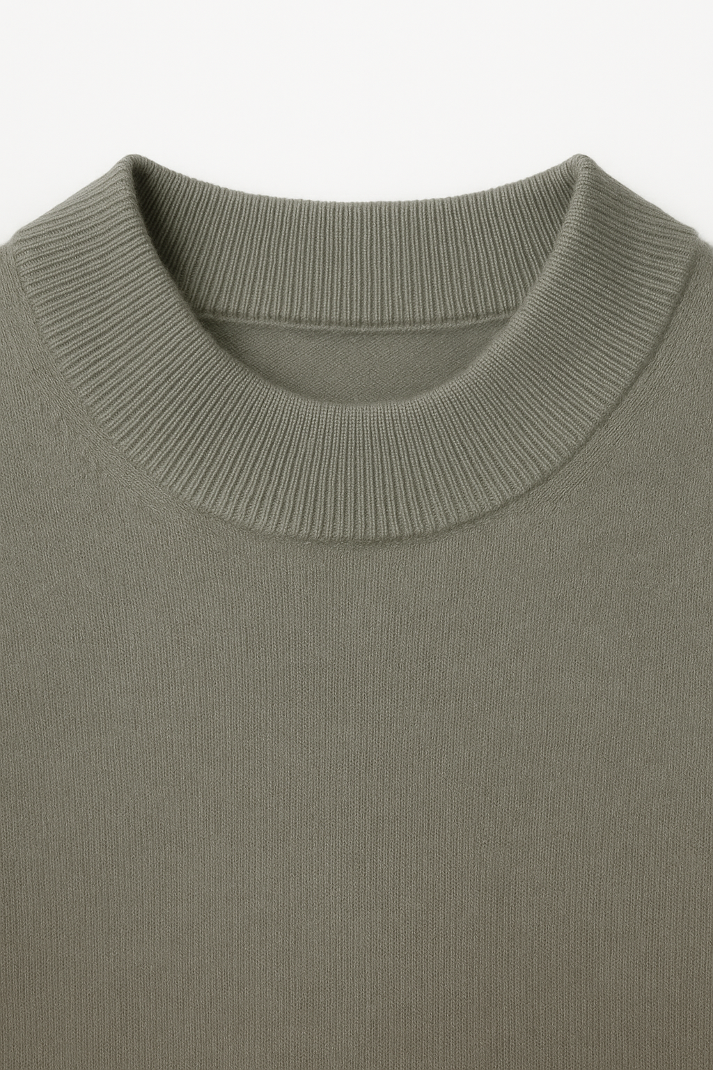 Azure Strick-T-Shirt Steingrün