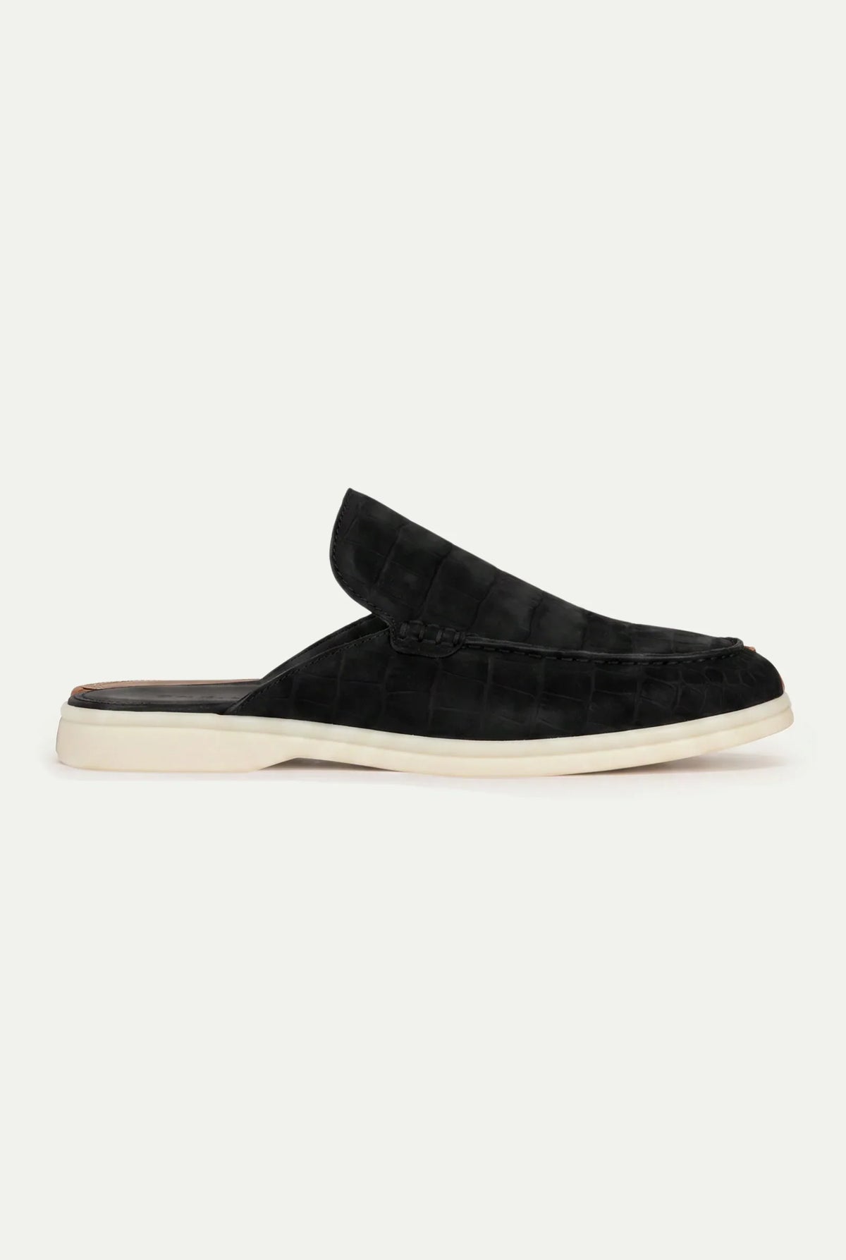 Croco Mule Yacht Black