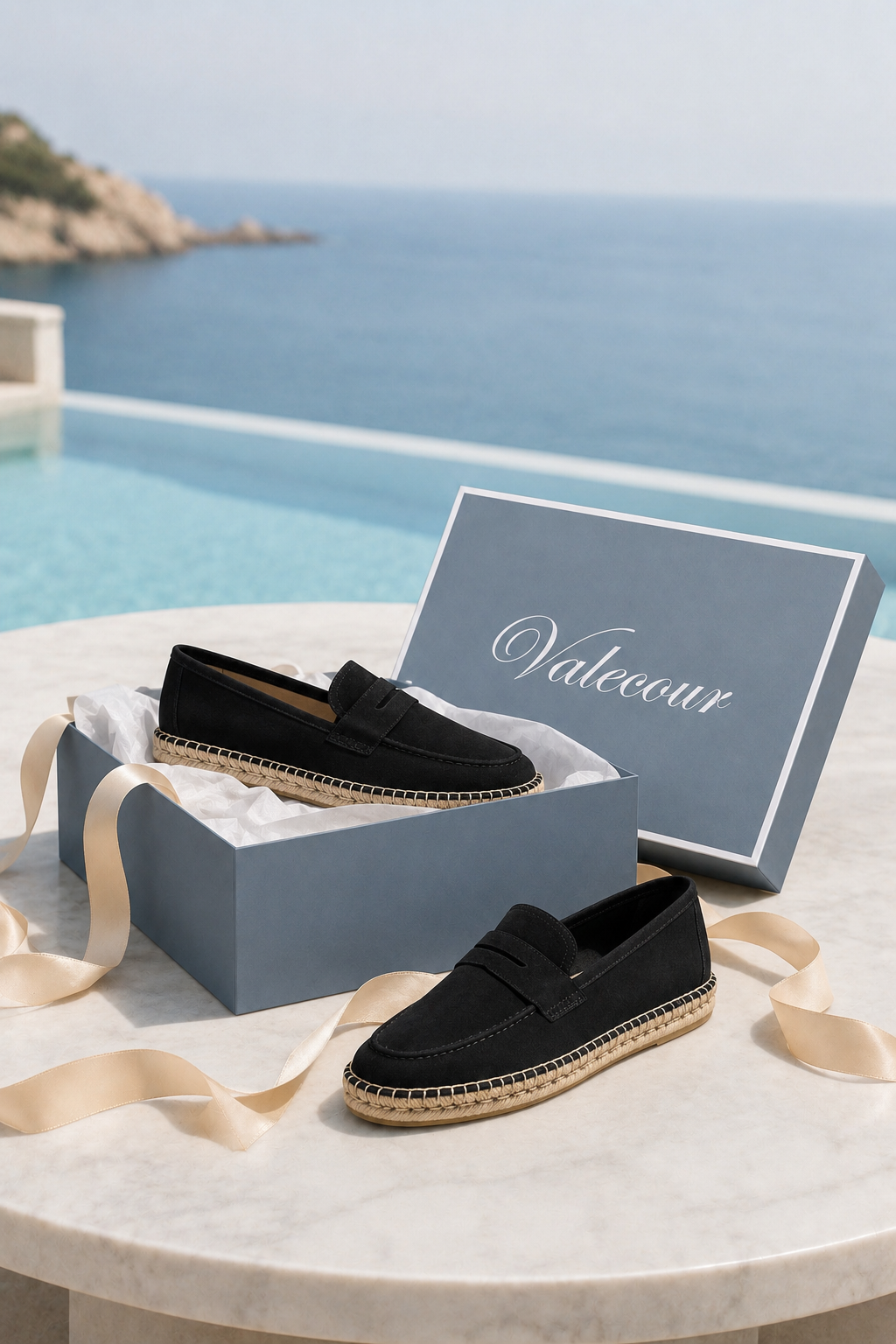 Como Suede Espadrille Black