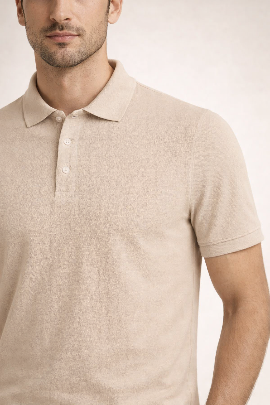 Edles Polo Beige