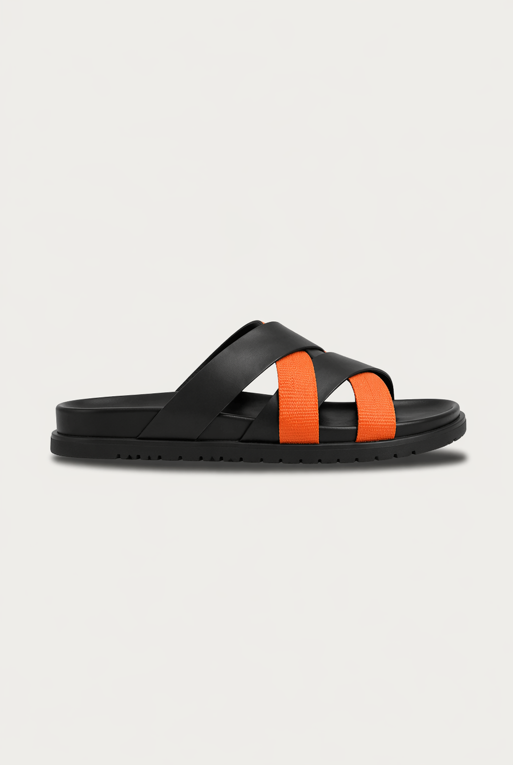 Alviro Sandale Nr. 1 Orange/Schwarz