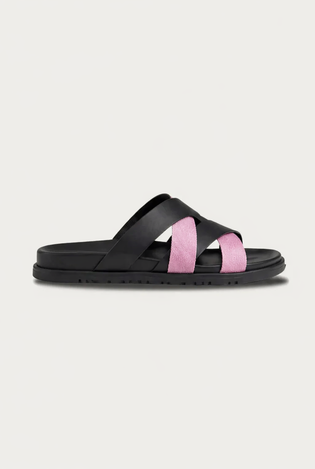Alviro Sandale Nr. 1 Schwarz/Pink
