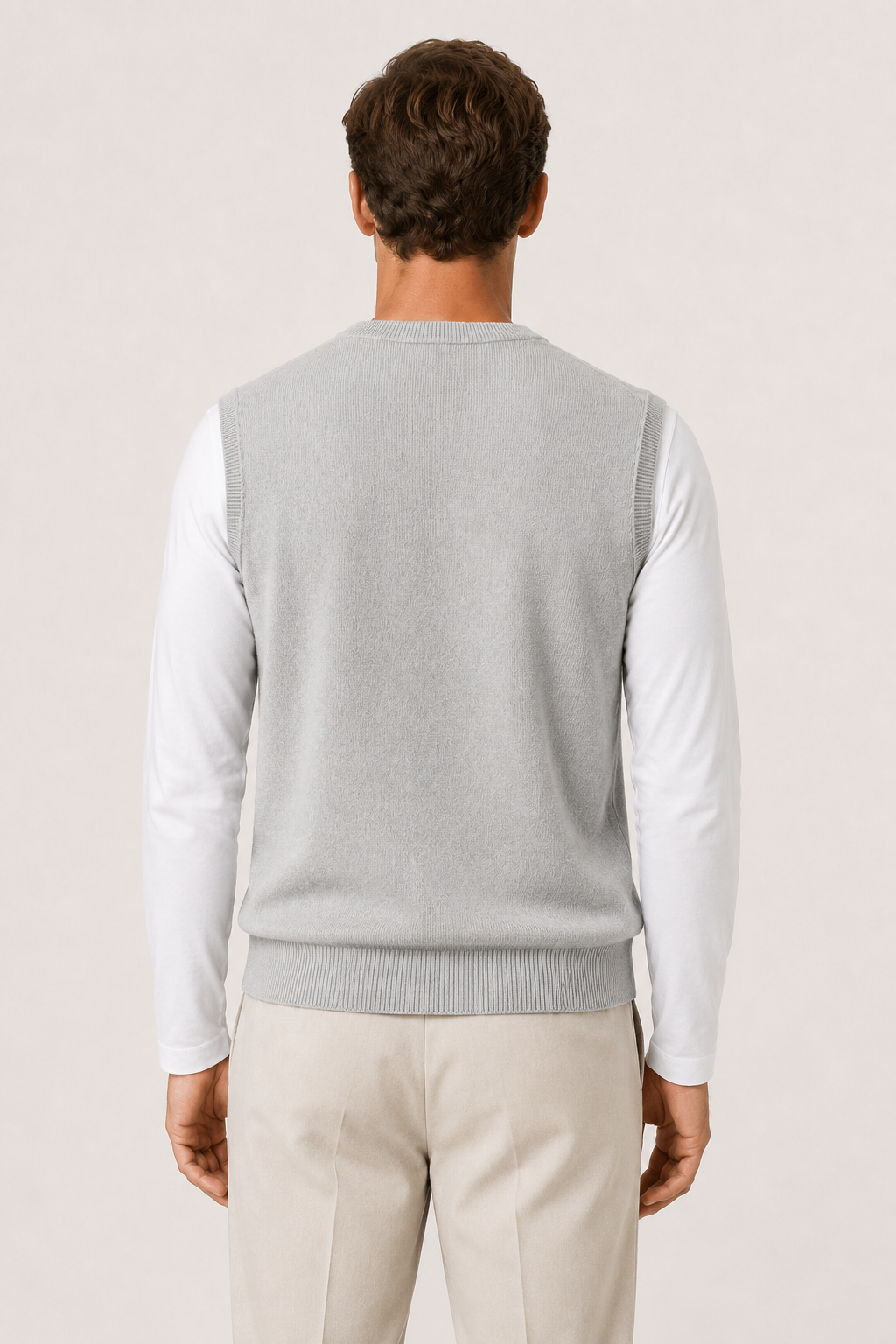 Merino bodywarmer Light Gray