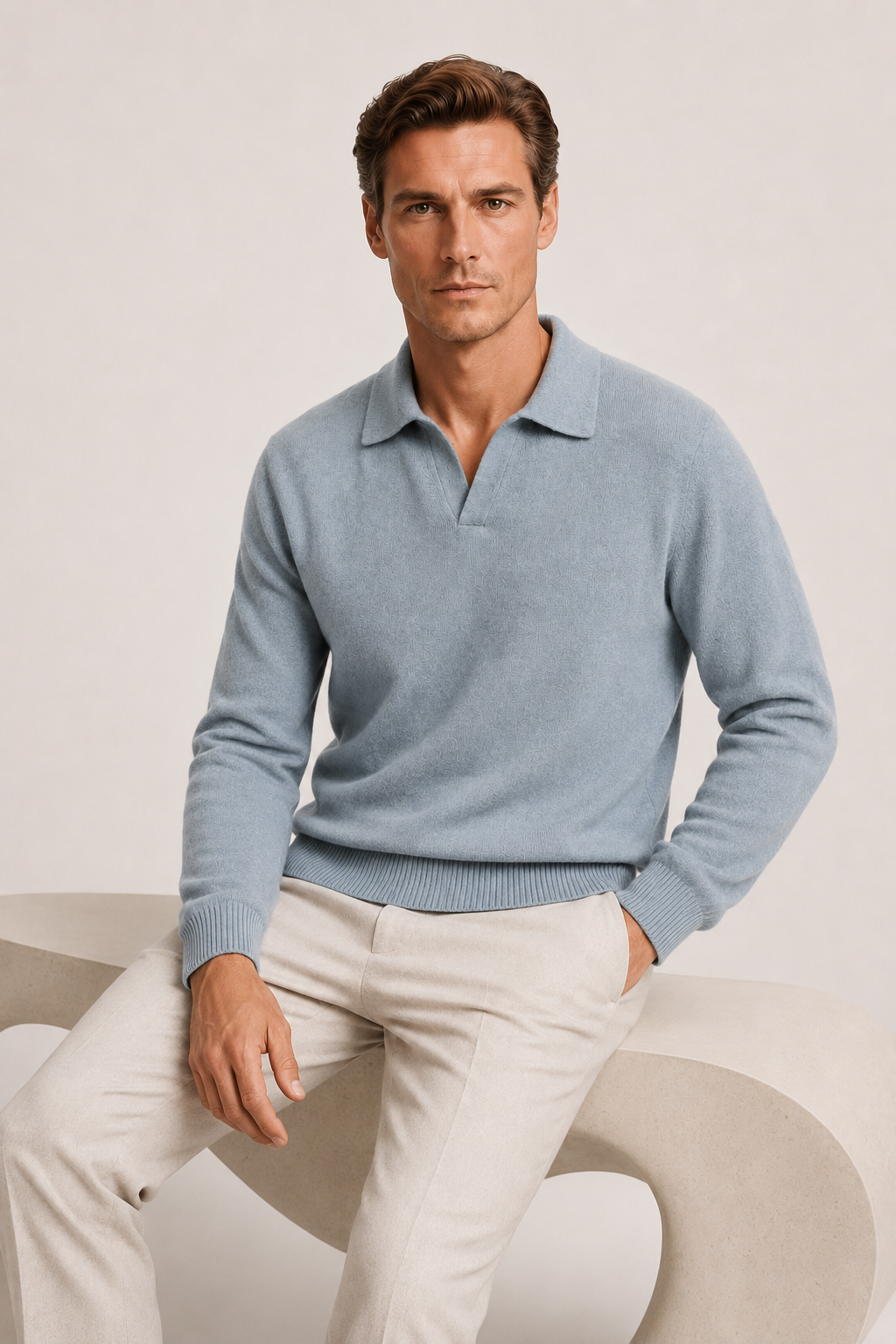 Nuage Pullover Strick Hellblau