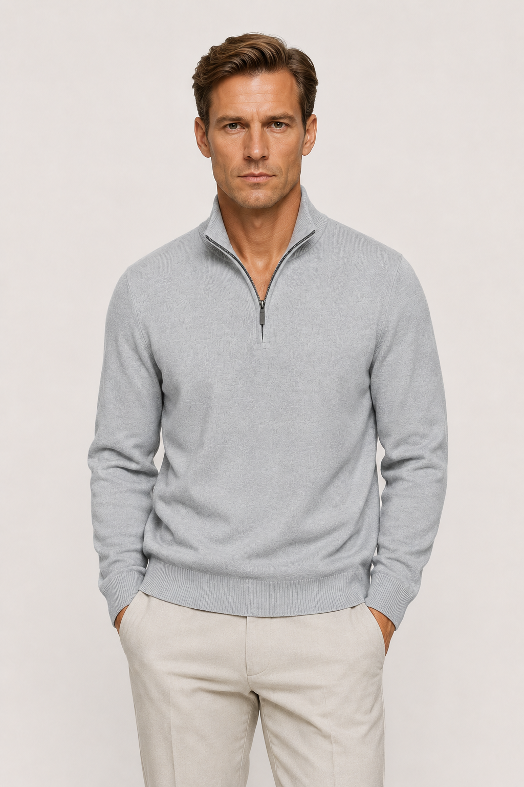Seravio Quarter-Zip Gray