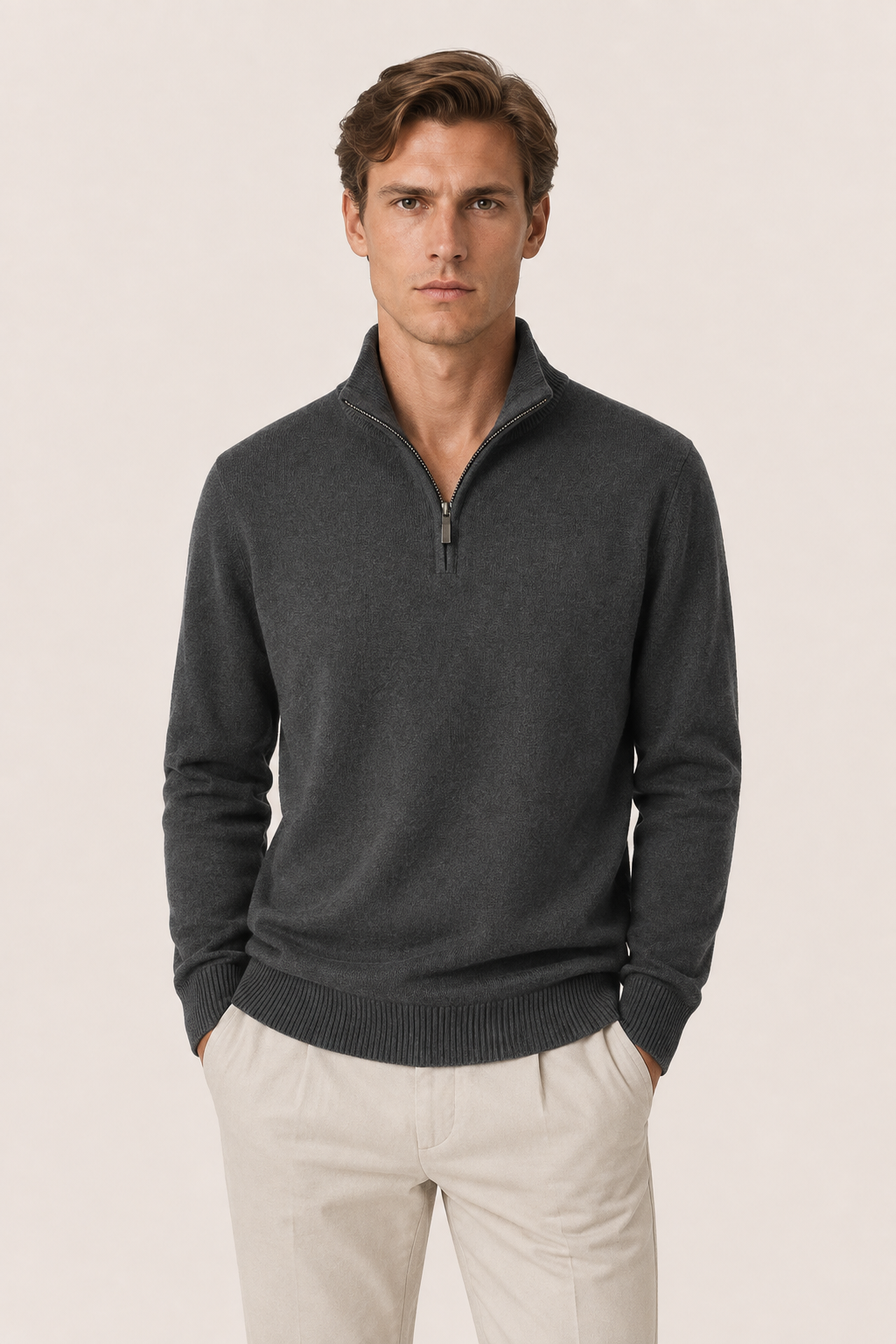Seravio Quarter-Zip Dark Grey