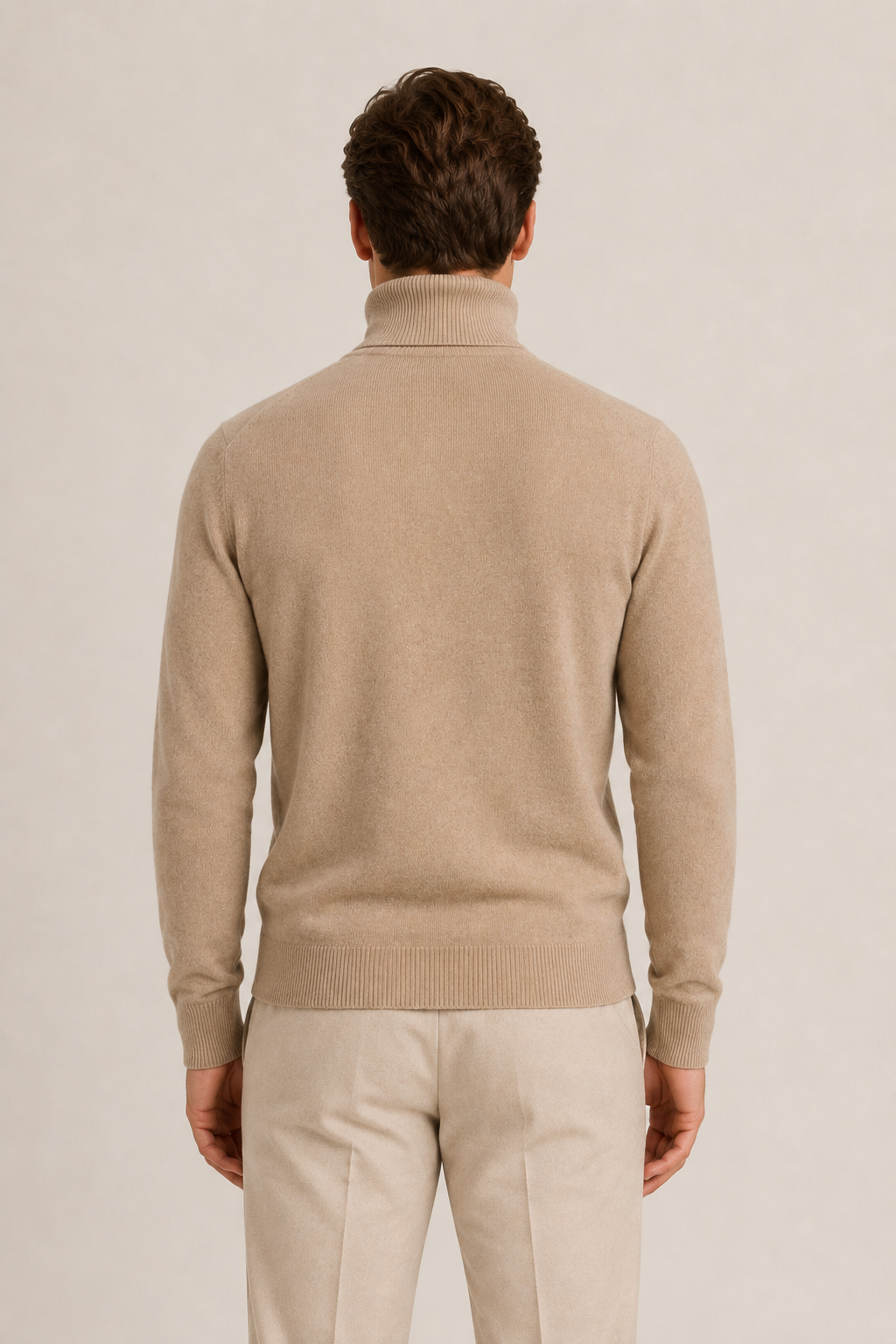 Zeitloser Rollkragenpullover Beige