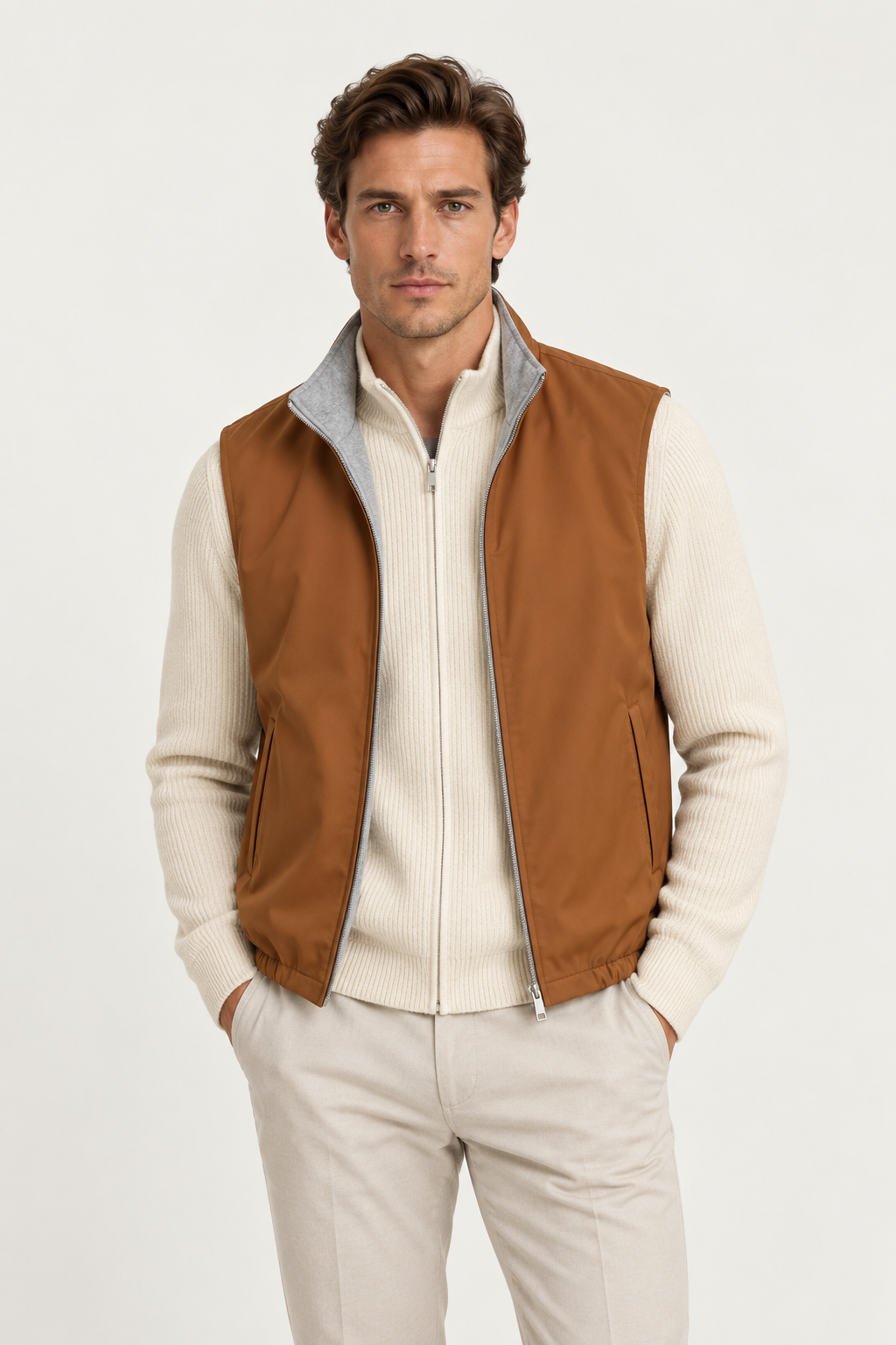 Reverso Bodywarmer Brown