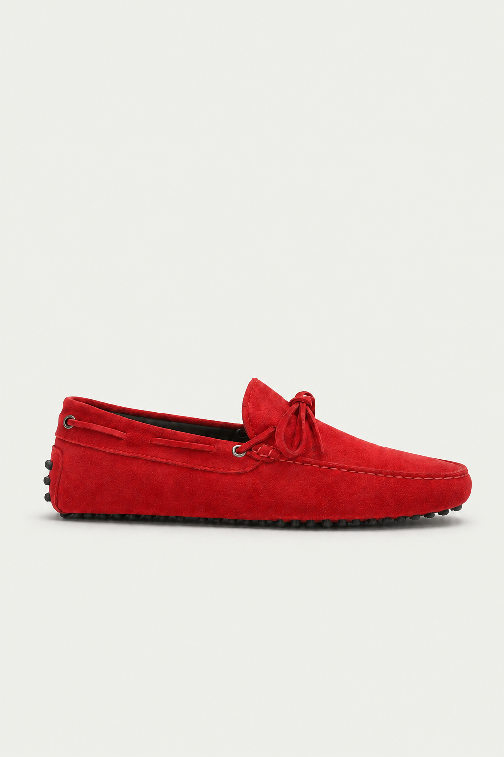 Capri Mokassin aus Wildleder Rot