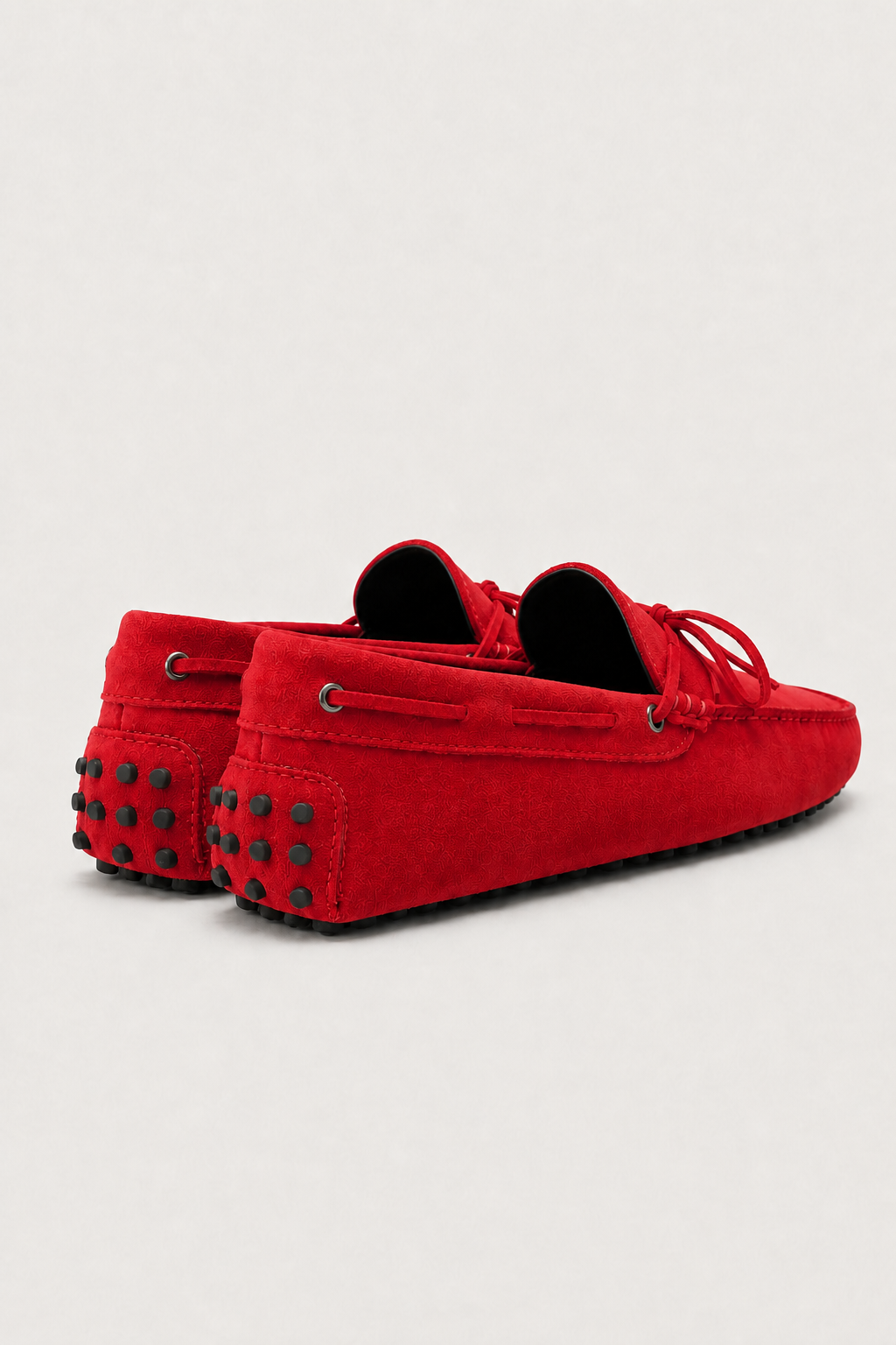 Capri Mokassin aus Wildleder Rot