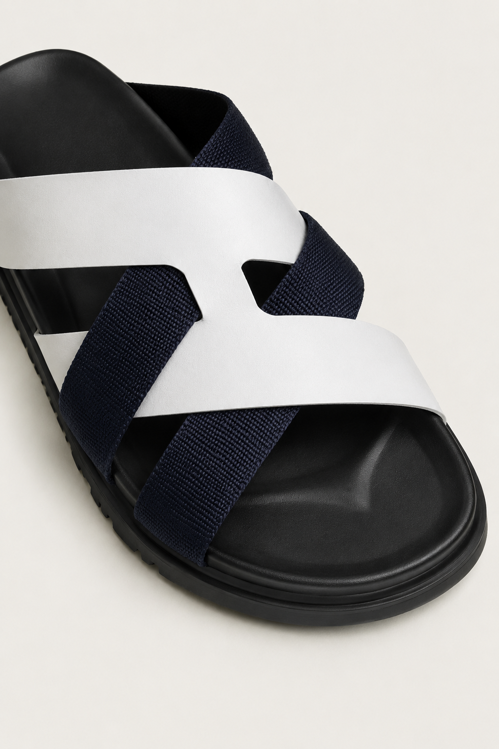 Alviro Sandale Nr. 1 Weiß/Navy