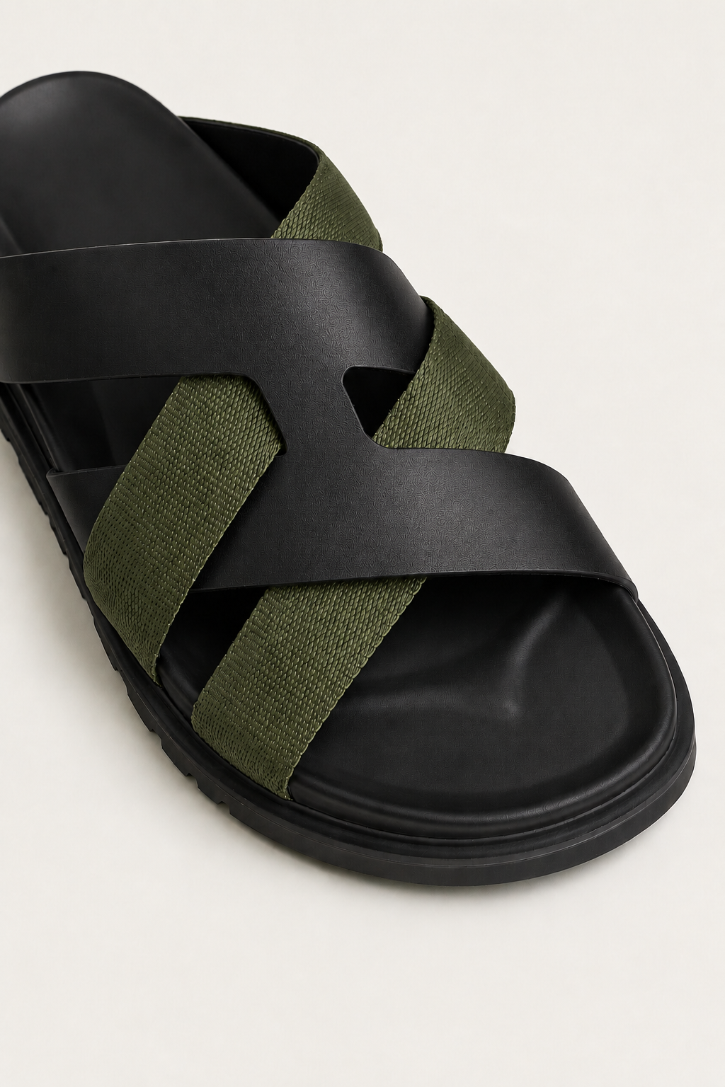 Alviro Sandale Nr. 1 Olive/Schwarz
