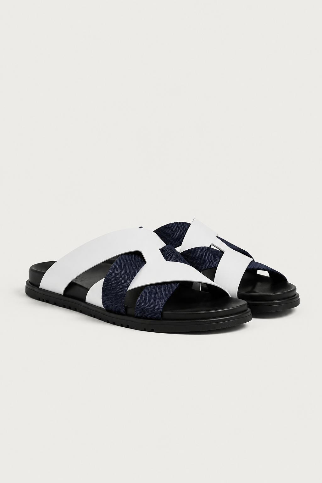 Alviro Sandale Nr. 1 Weiß/Navy