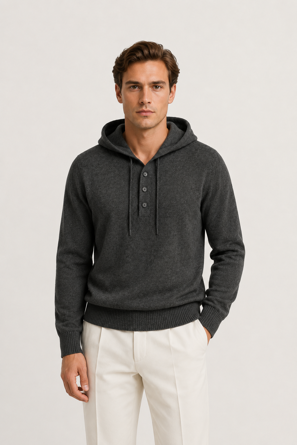 Siena Merino Hoodie Gray