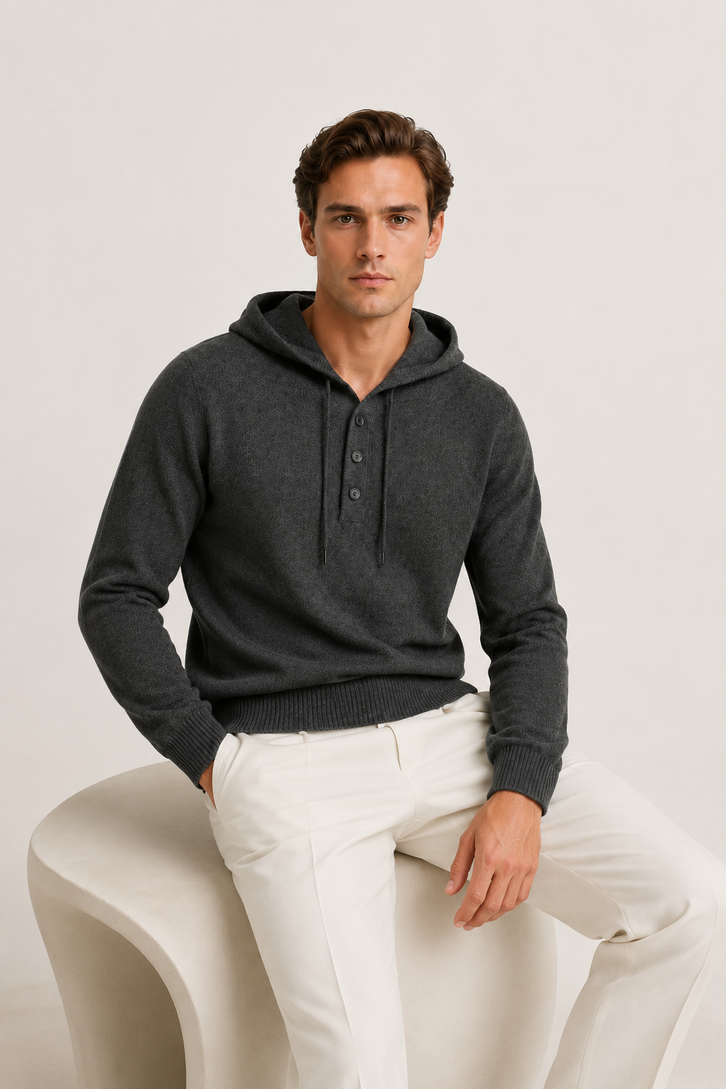 Siena Merino Hoodie Gray