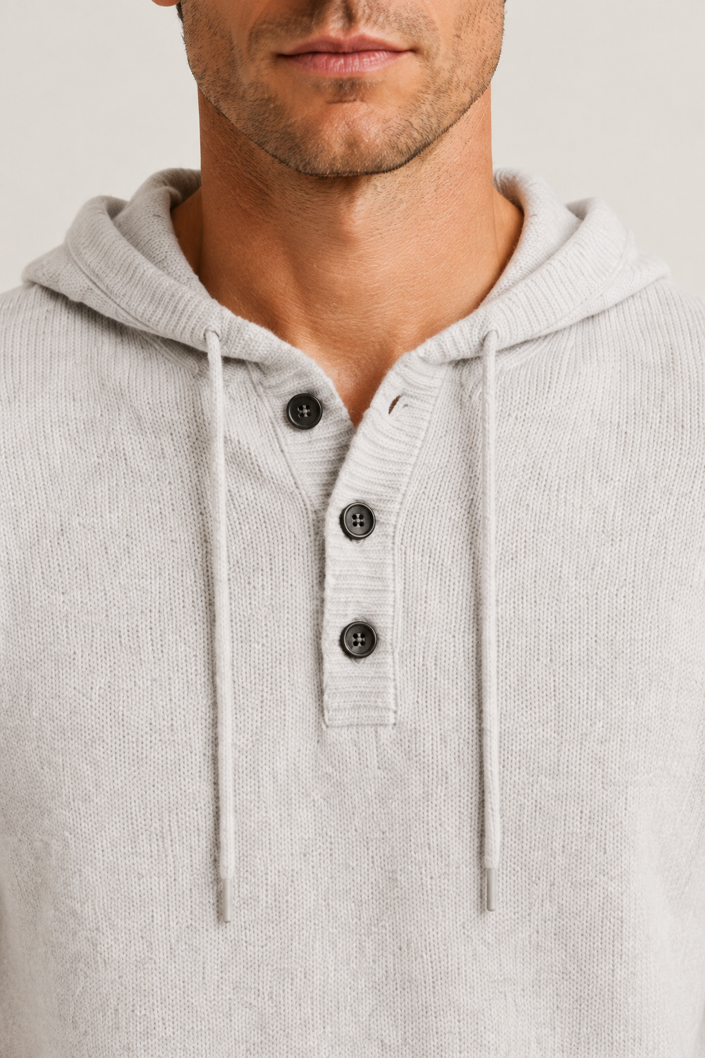 Siena Merino Hoodie Light Gray