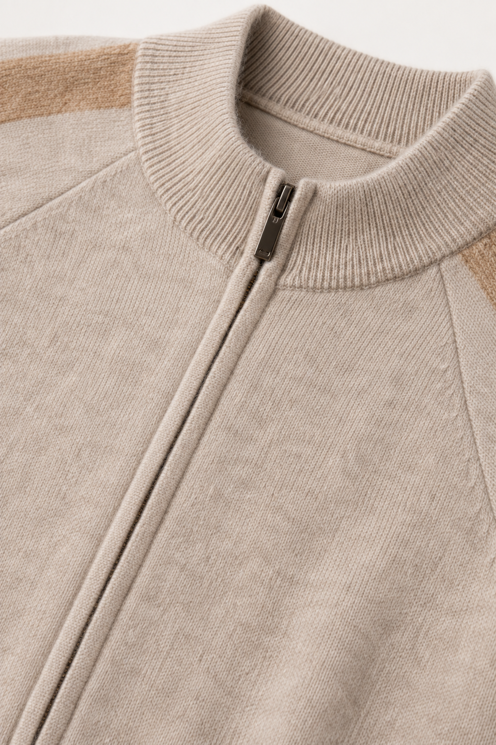 Zweifarbiger Strick-Set Beige