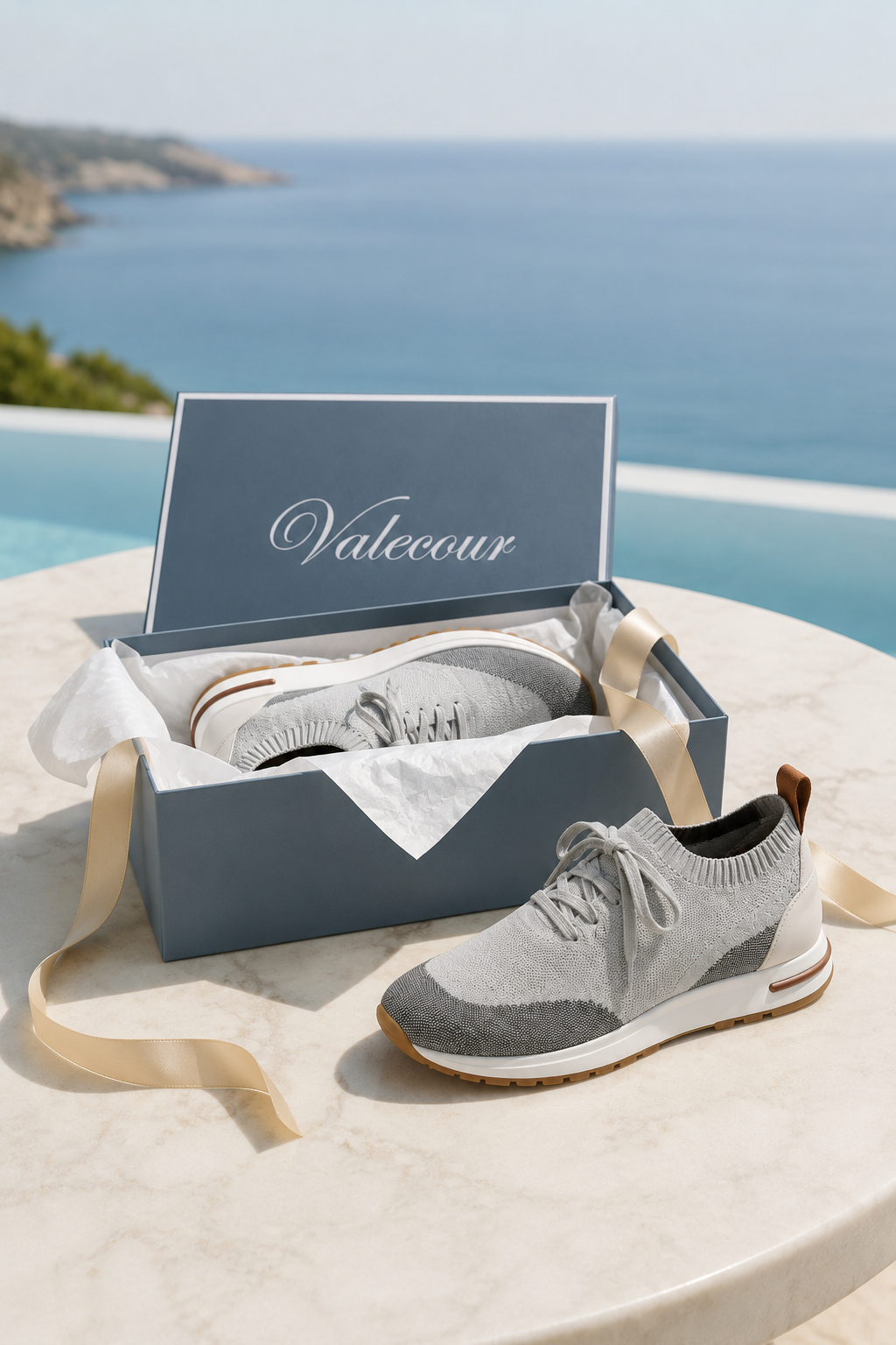 Selano Mesh-Slipper Grau