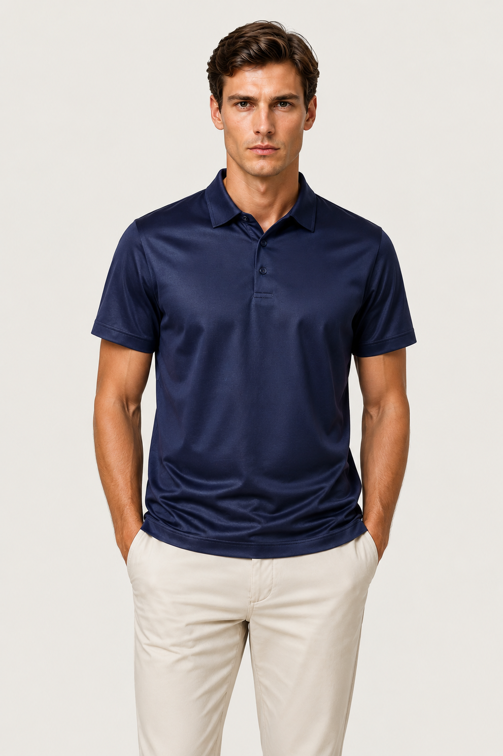 Azuro Poloshirt Marineblau