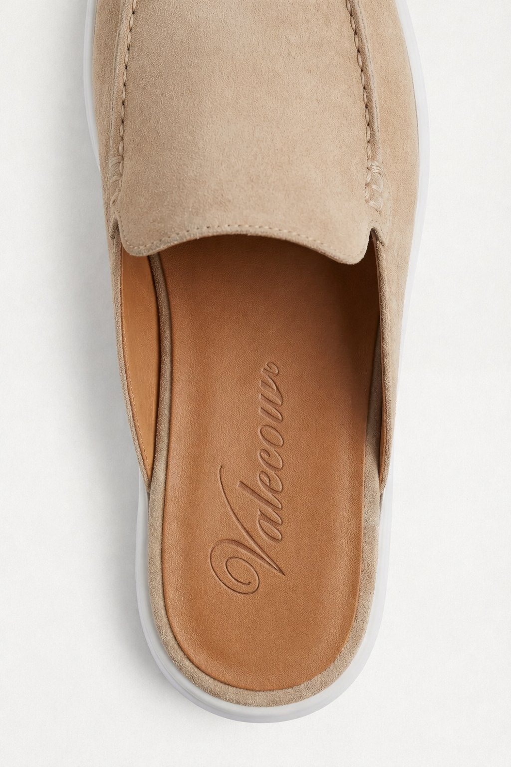 Ancestral Suede Mule Light Gray