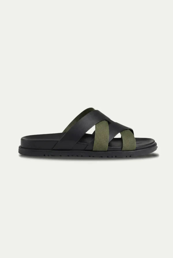 Alviro Sandale Nr. 1 Olive/Schwarz