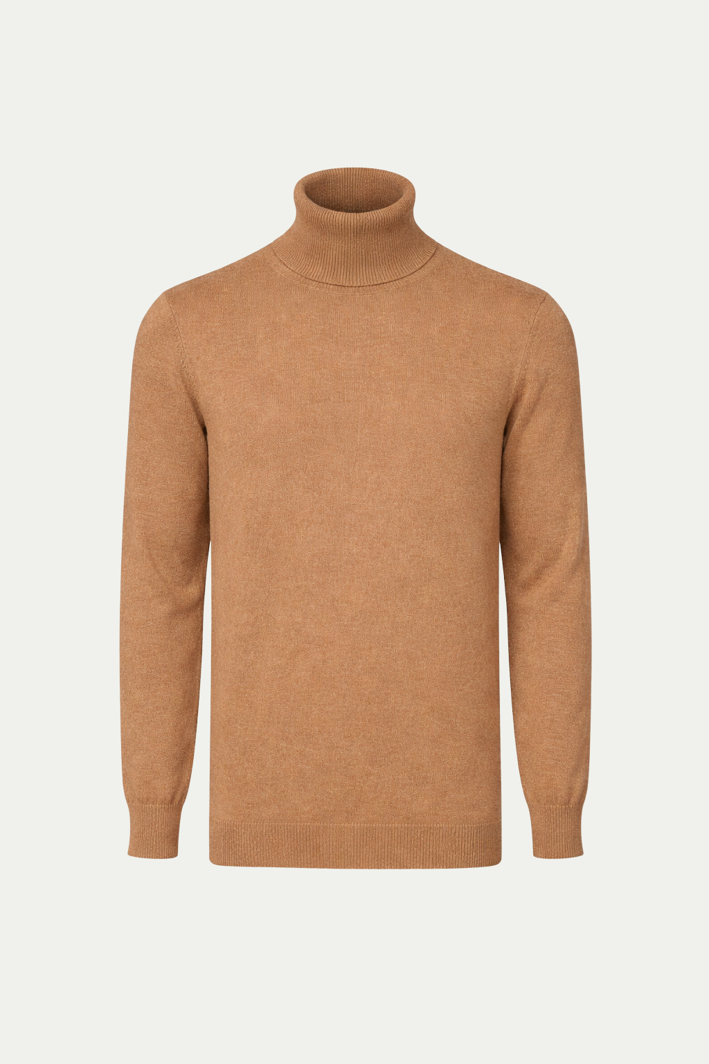 Zeitloser Rollkragenpullover Kamel