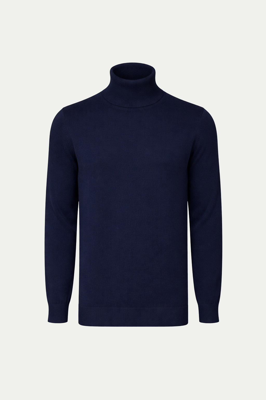 Zeitloser Rollkragenpullover Marineblau