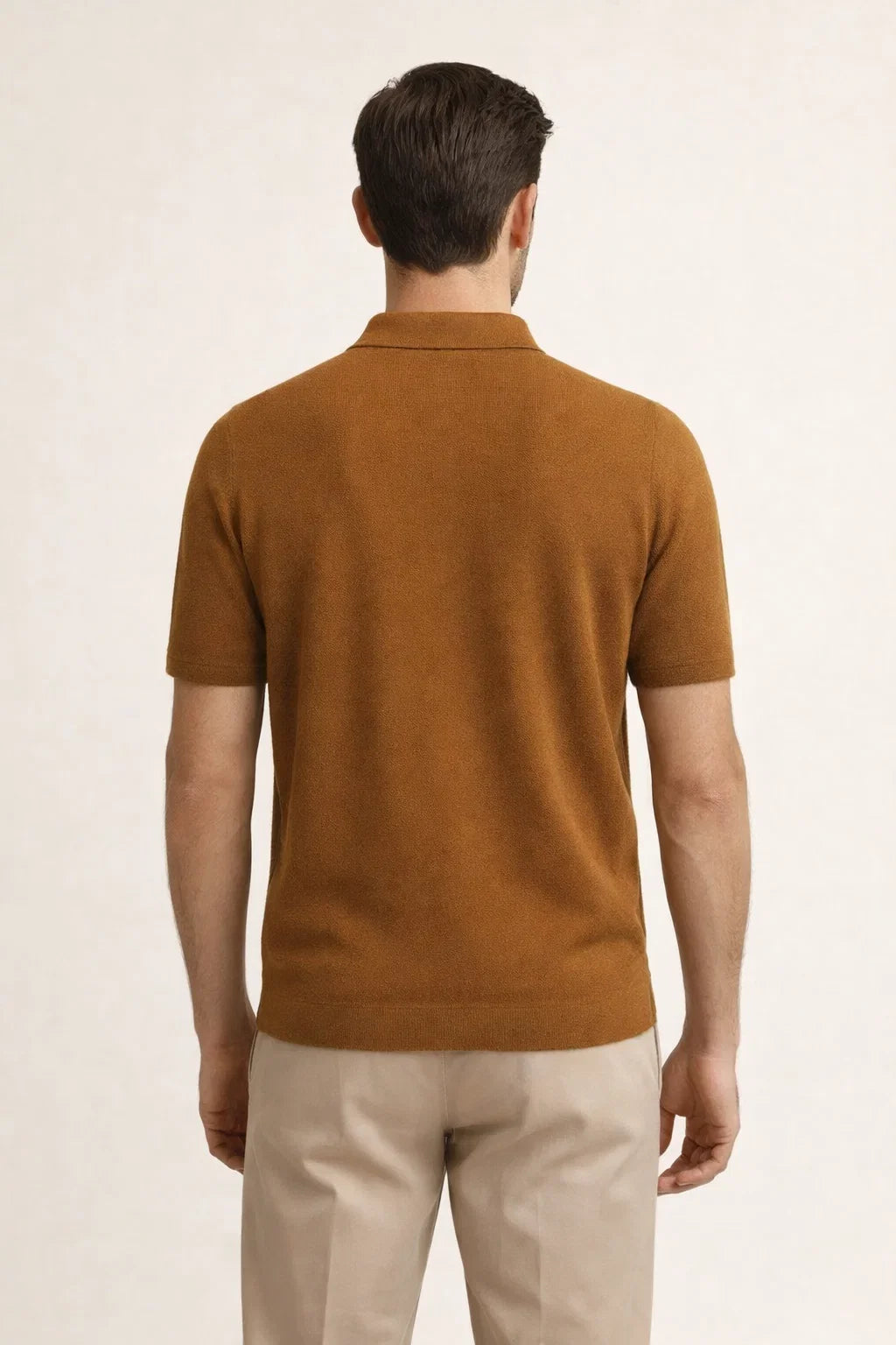Riviera Frottee-Polo Haselnuss