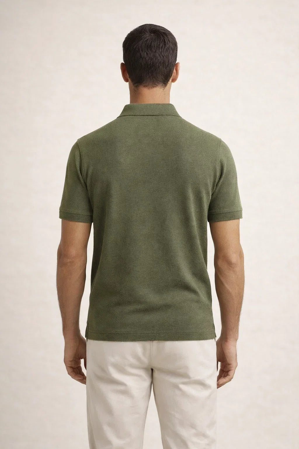 Riviera Frottee-Polo Olive