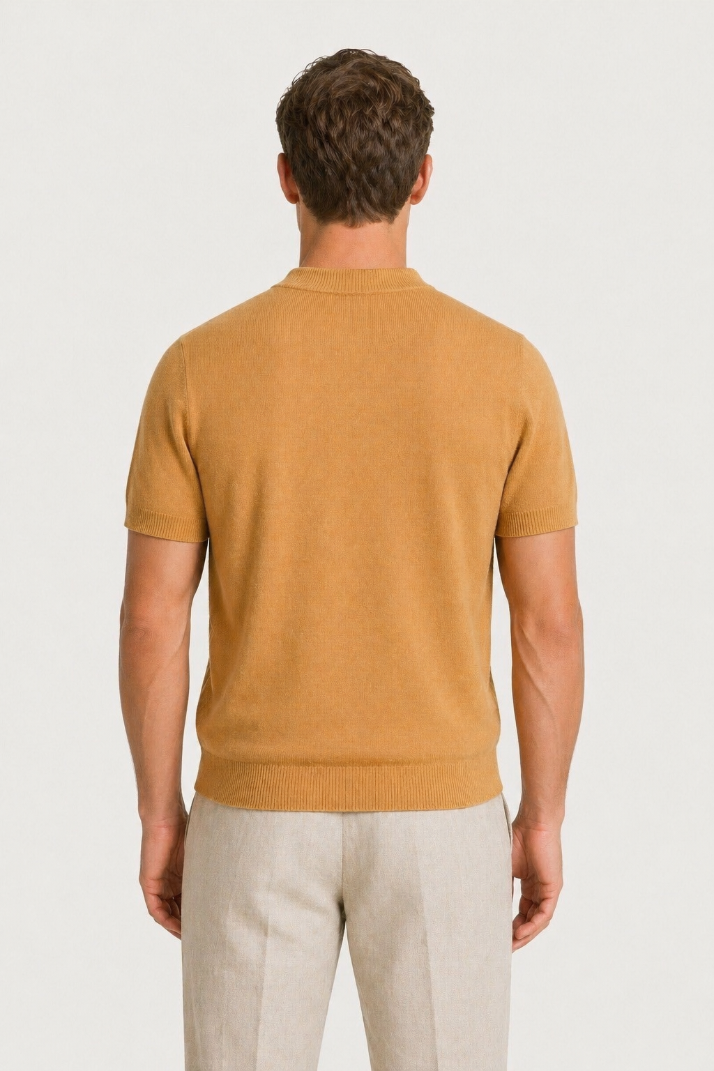 Azure Strick-T-Shirt Camel