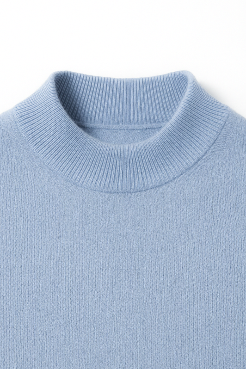 Azure Strick-T-Shirt Hellblau