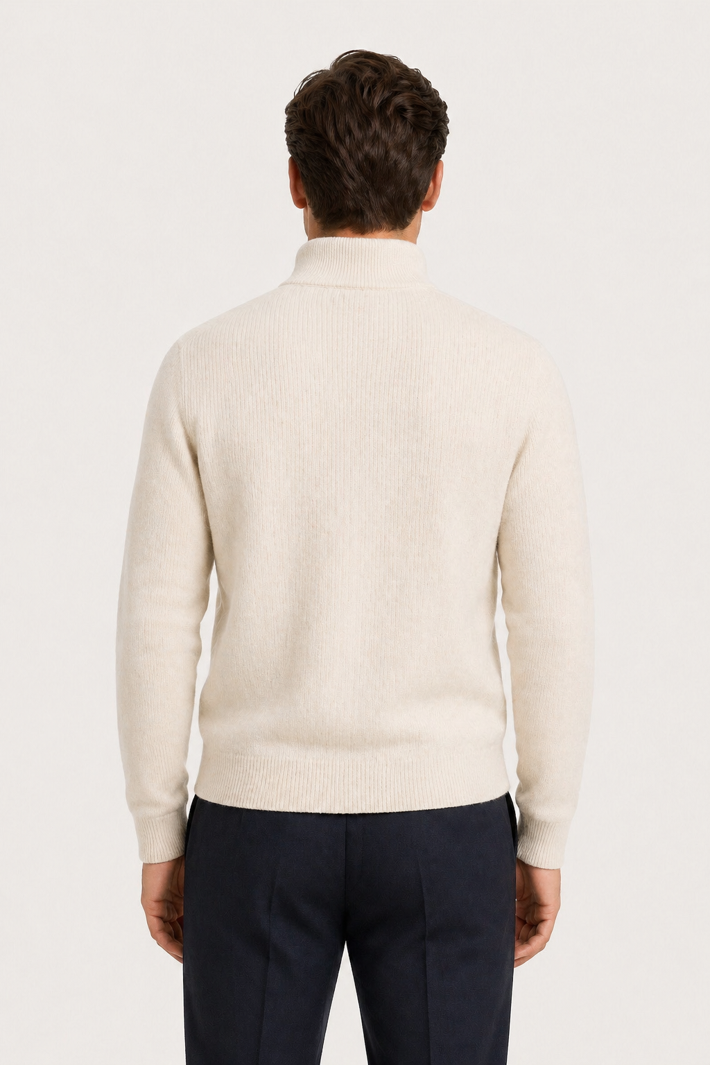 Lodève Strickjacke mit Reißverschluss, creme