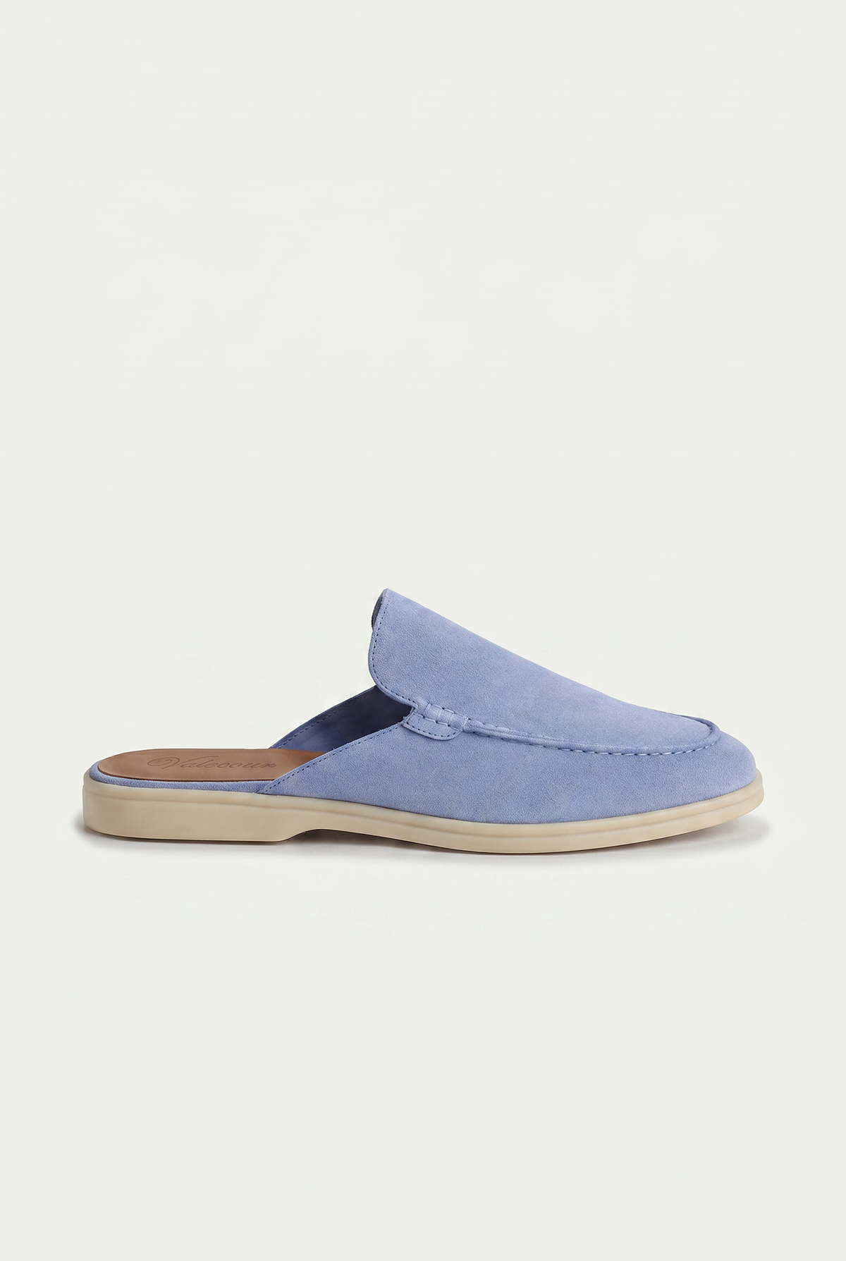 Ancestral Suede Mule Baby Blue