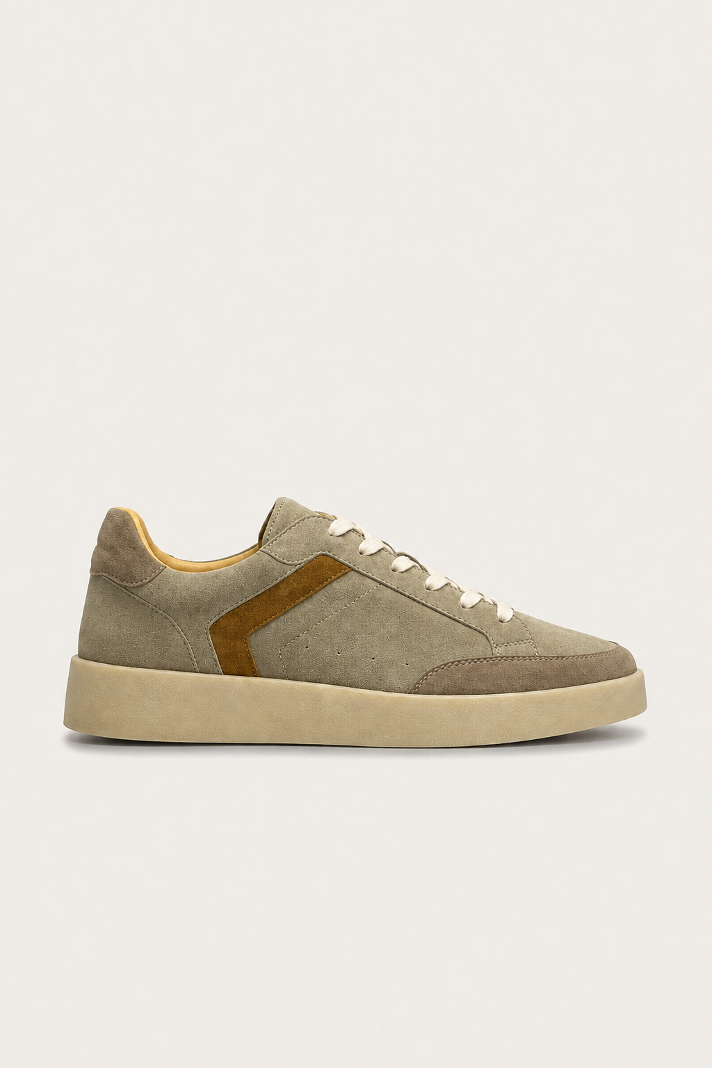 Verona Wildleder-Sneaker Olive/Beige