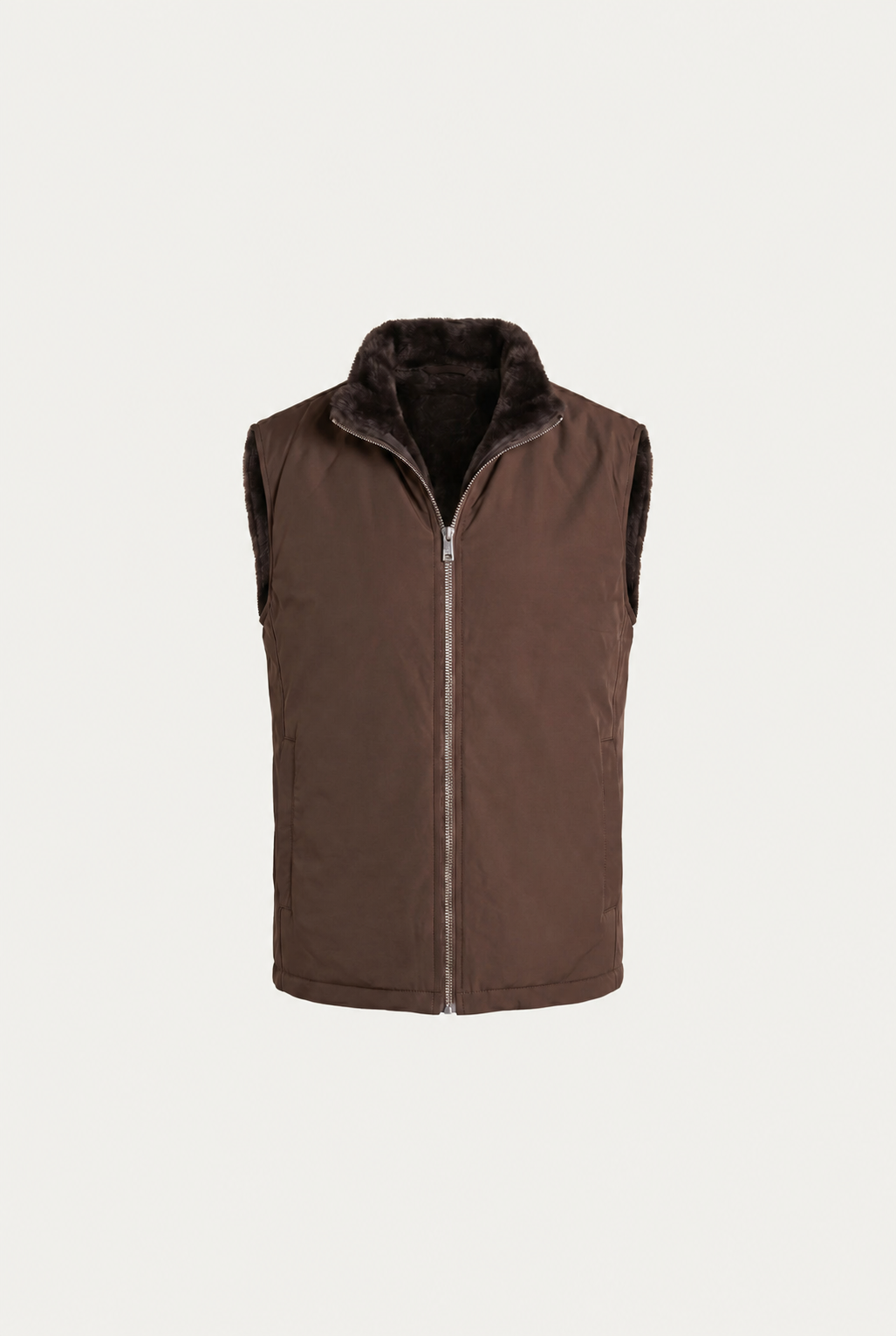 Alpina Pelz Bodywarmer Schokolade