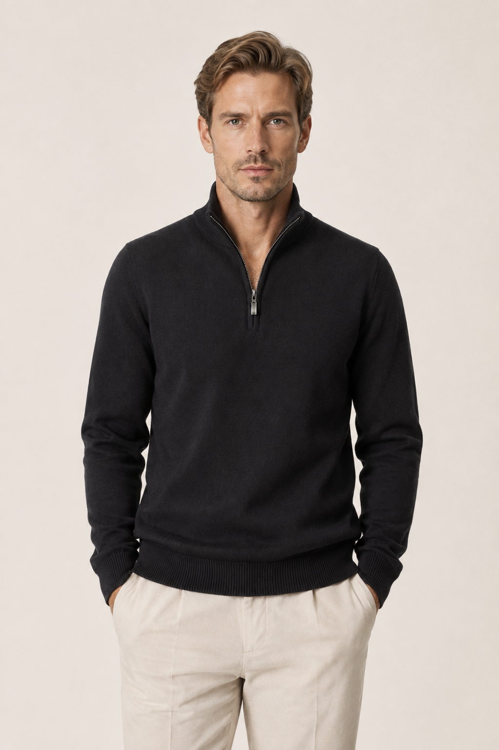 Seravio Quarter-Zip Black