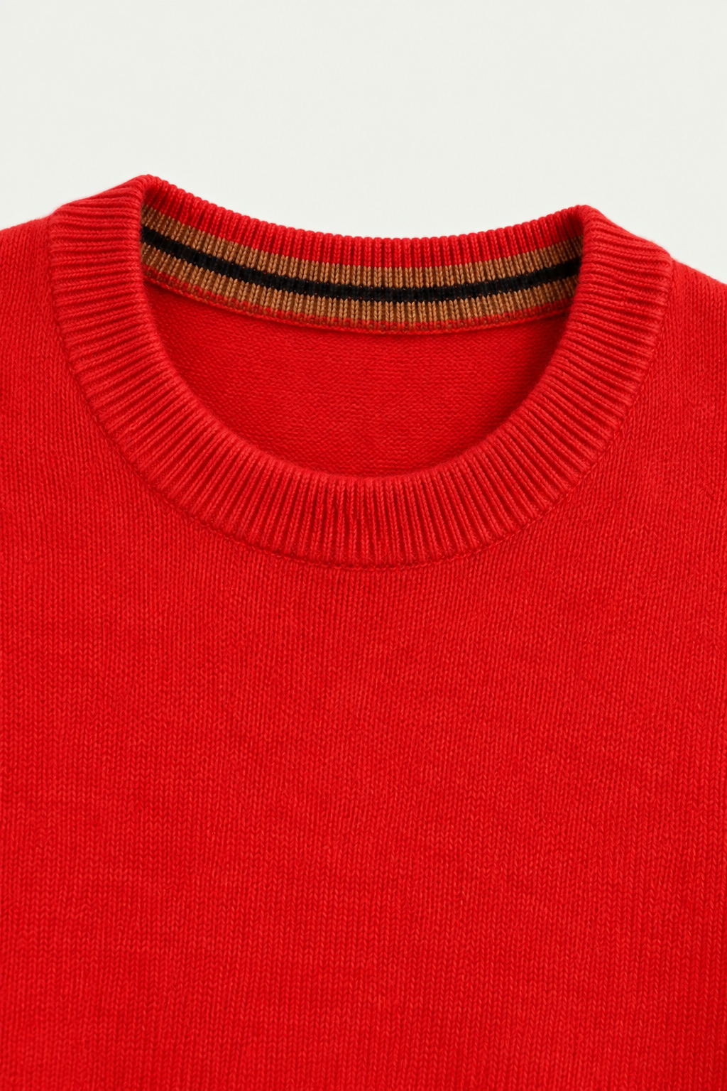 Sereno Kaschmir-Rundhalspullover Rot