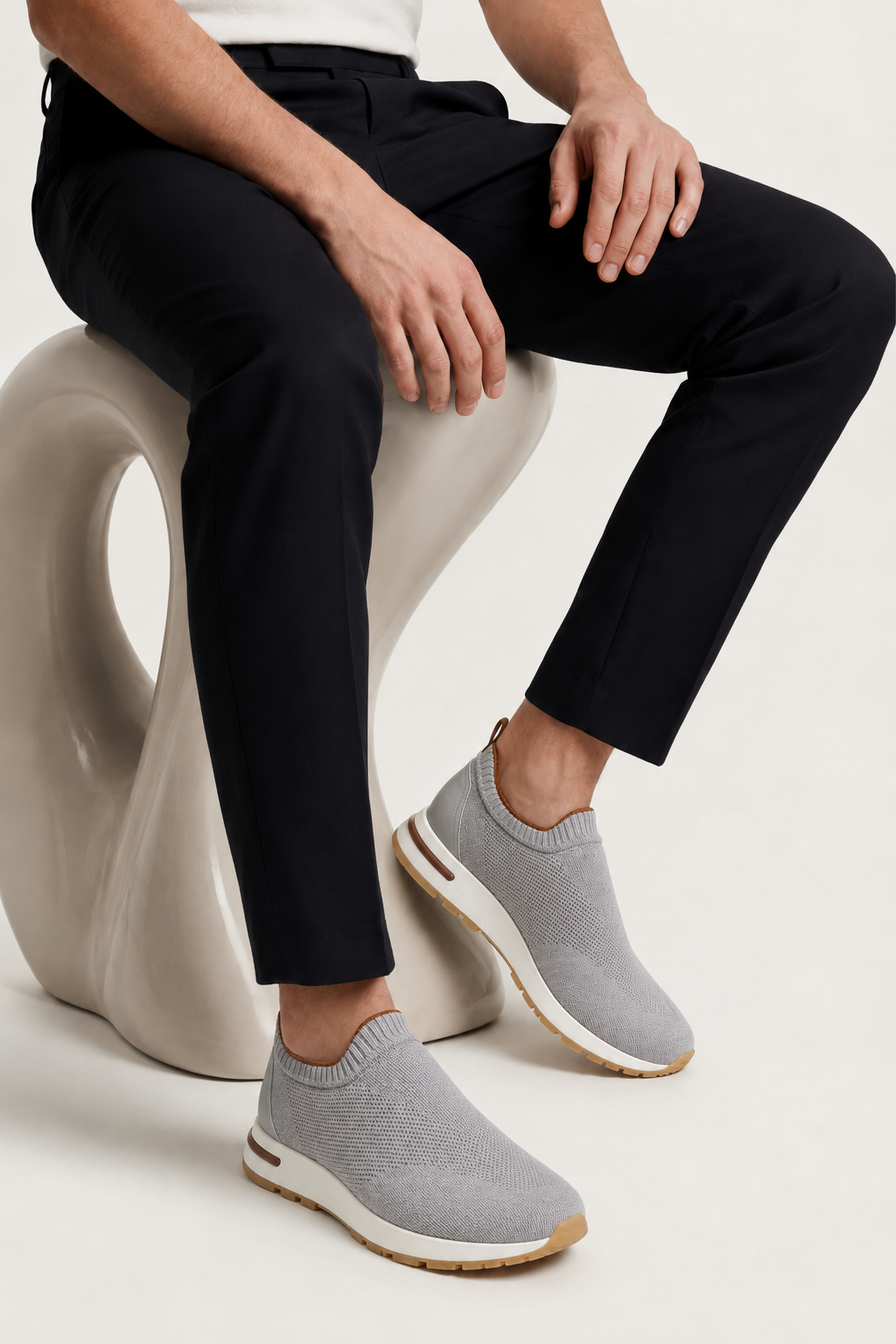 Milano Mesh Slipper Grau