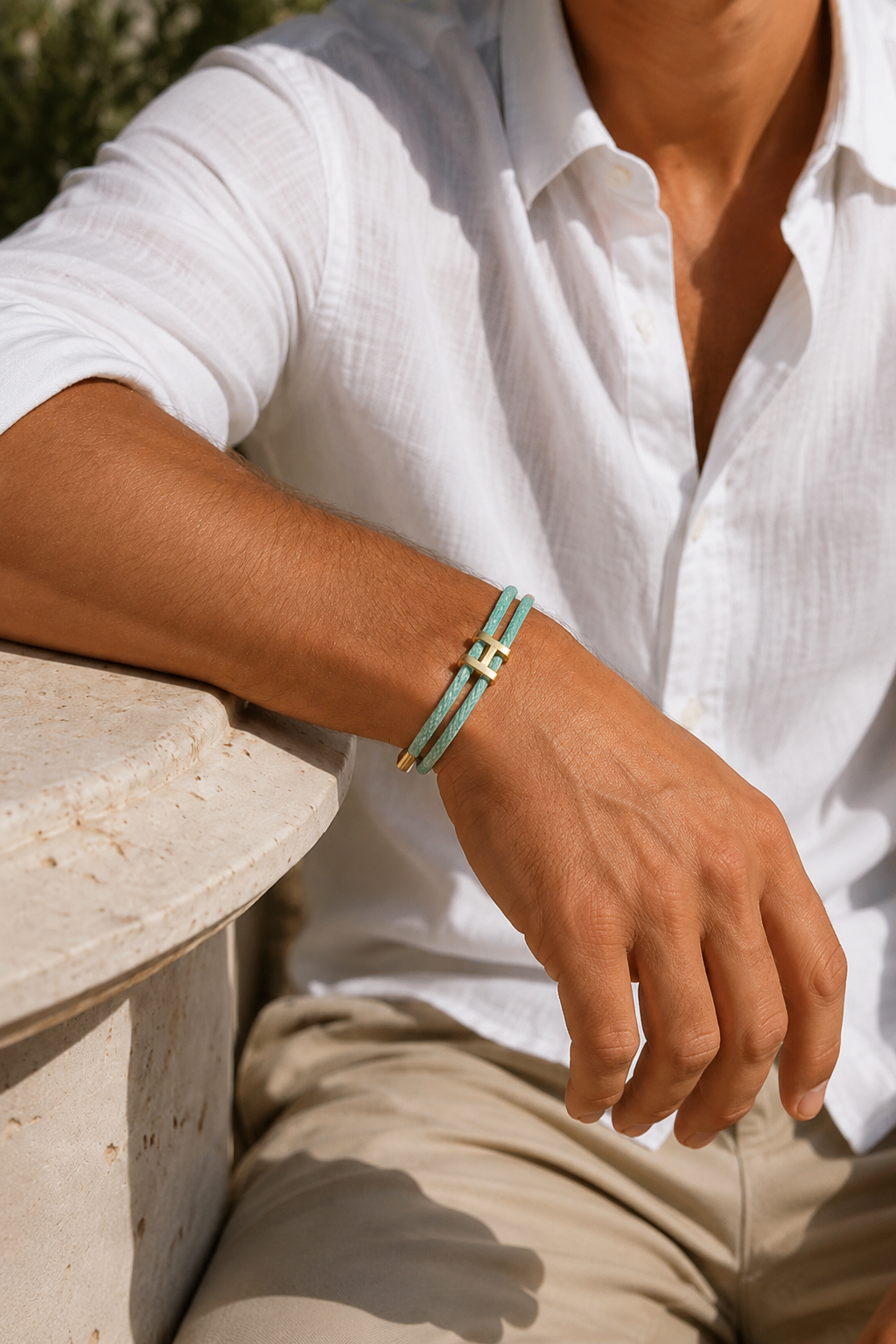 Valecour Armband Minze/Gold