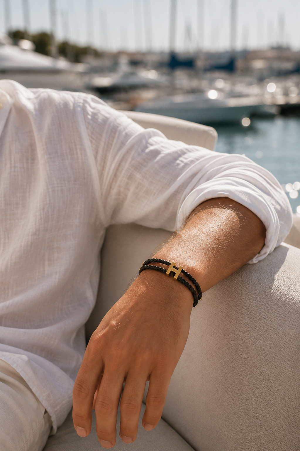 Armband Valecour Gold/Schwarz