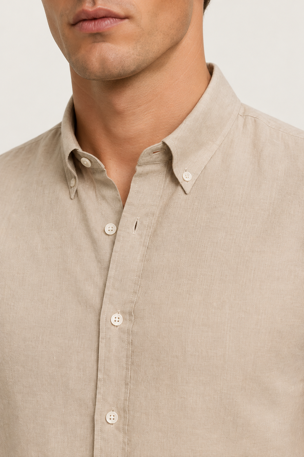 Haute Linen Shirt Light Brown