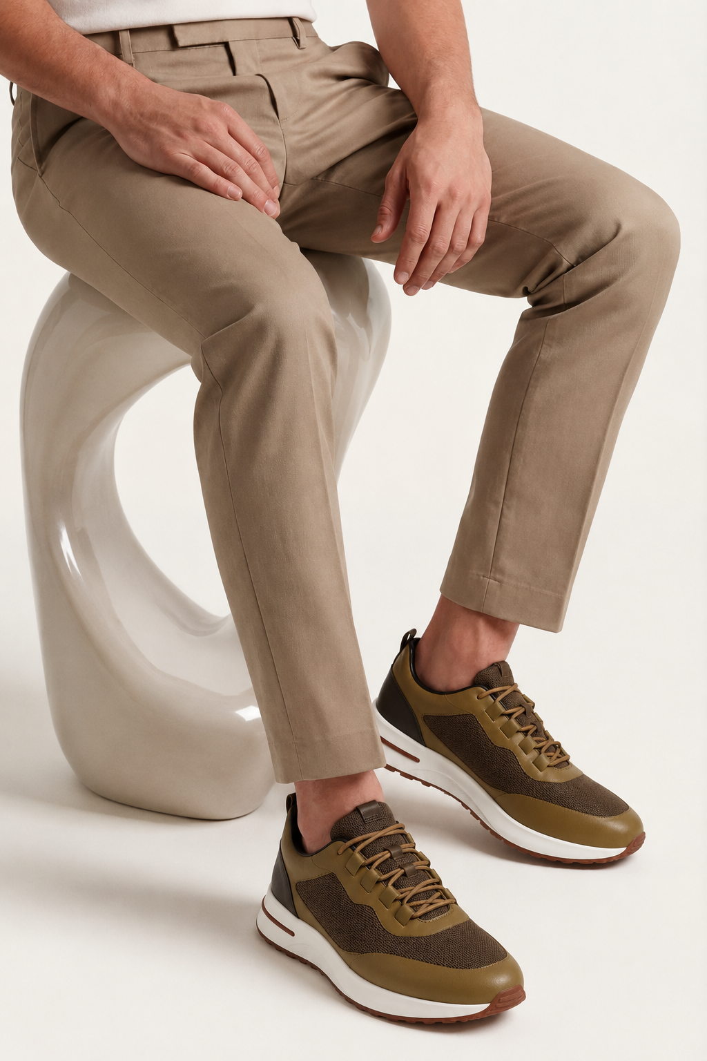 Sorrento Sneaker Olivbraun