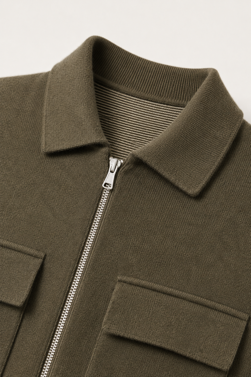 Venturi Merino Cardigan Army Green