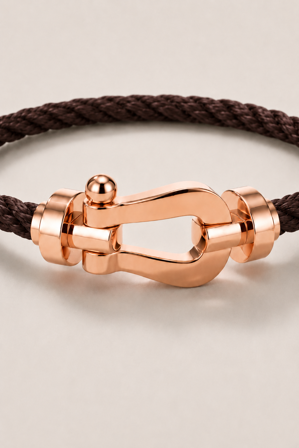 Aurelio Armband Dunkelbraun / Roségold