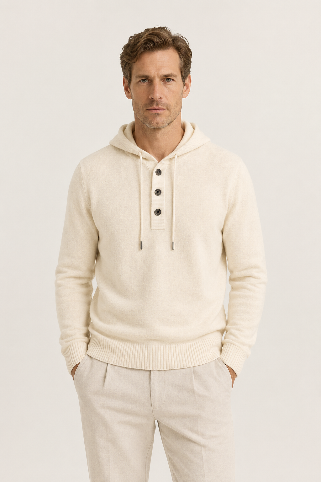 Siena Merino Hoodie Ivory