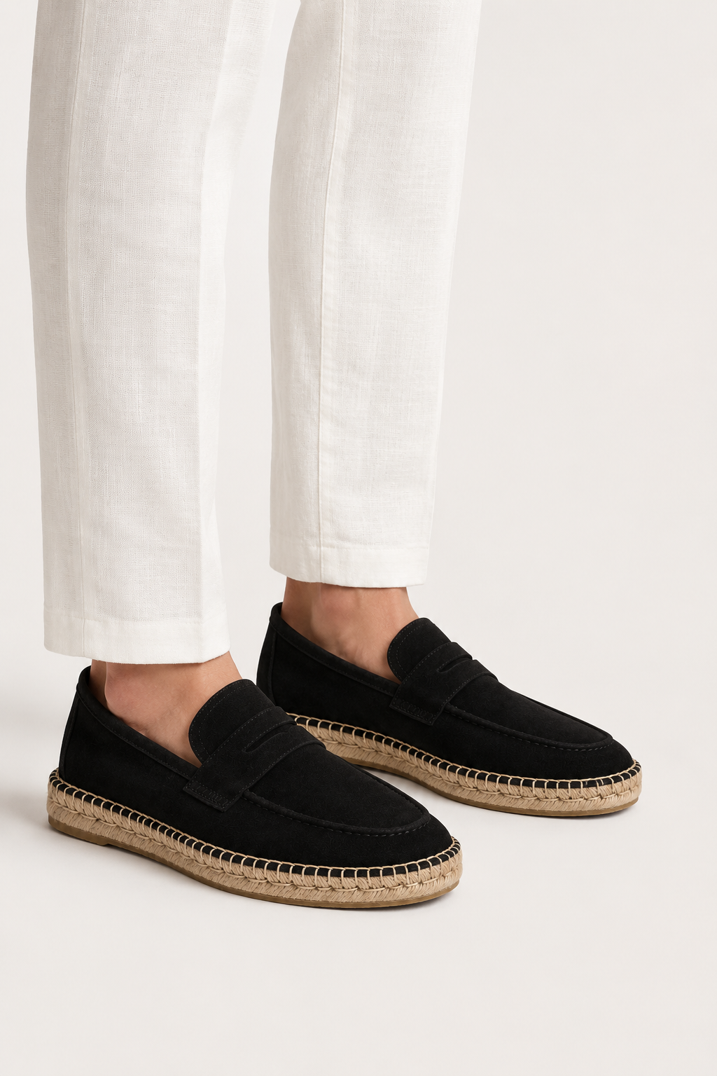 Como Suede Espadrille Black