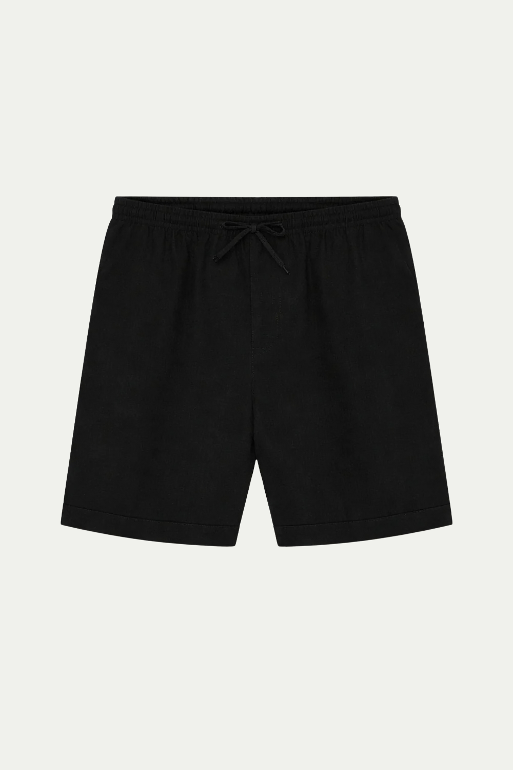 Schwarze Bayside Shorts aus Leinen