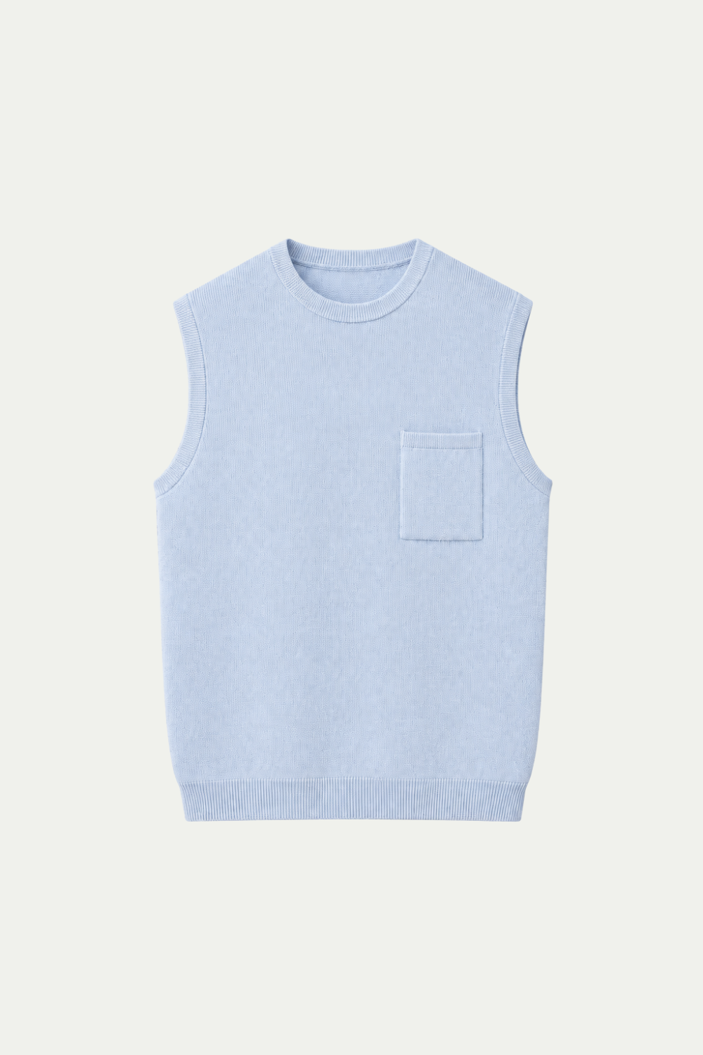 Merino bodywarmer Light Blue