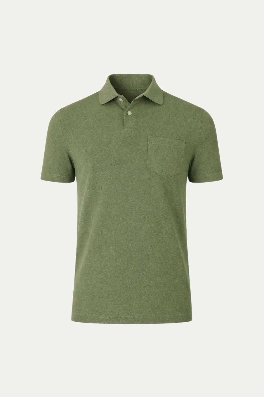 Riviera Frottee-Polo Olive